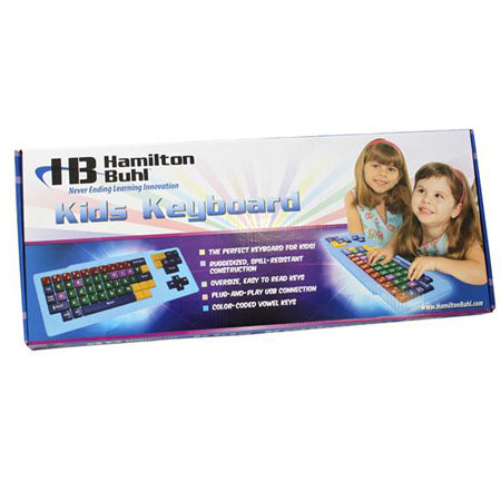 Hamilton Buhl Kids Colorful Keyboard with Oversize Keys and USB Connection