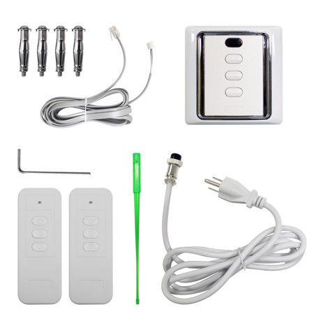 Hamilton Buhl 110" 54x96 Electric Projector Screen, HDTV Format, White