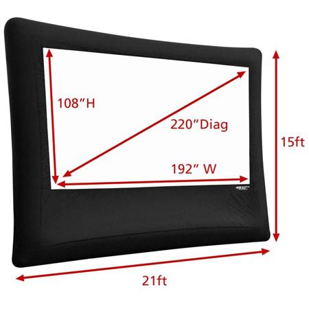 Hamilton Buhl 220" Diagonal 108x192 Inflatable Outdoor Projector Screen