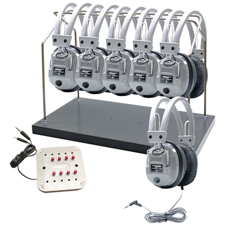Hamilton Buhl 6 Station Listening Center with Deluxe Headphones