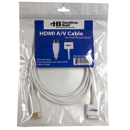 Hamilton Buhl Apple 30-Pin Male to HDMI Male Connection