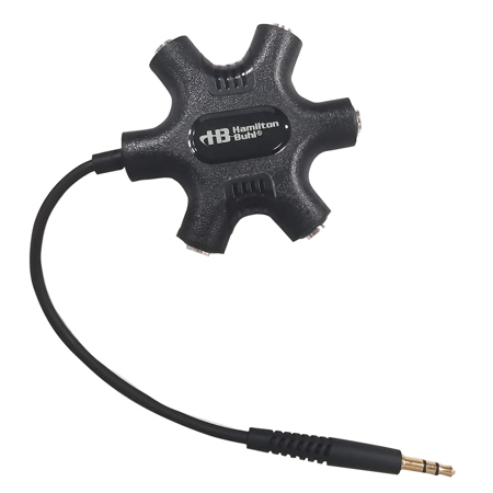 Hamilton Buhl 5-Way Portable Galaxy Jackbox with 3.5mm Plugs