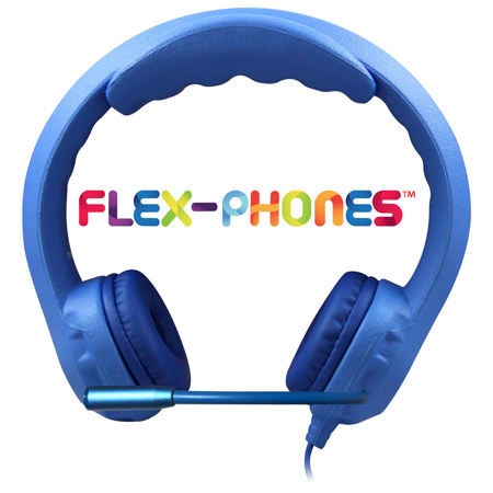 Hamilton Buhl Flex-Phones Virtually Indestructible Foam USB Headset, Blue