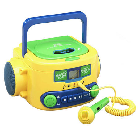 Hamilton Buhl Kids Audio CD Player Karaoke Machine with Microphone