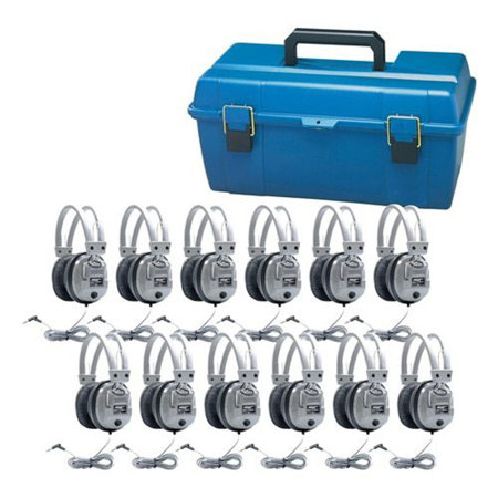 Hamilton Buhl 12 SC-7V Deluxe Headphones Lab Pack with Carry Case