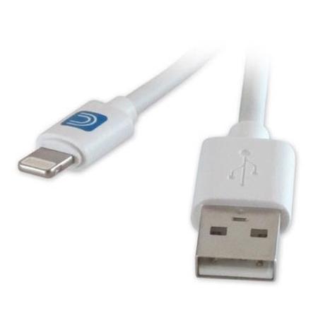 Hamilton Buhl Lightning Male to USB A Male Cable, 3', White