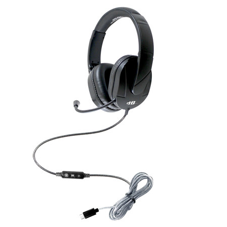 Hamilton Buhl MACH-2C Deluxe Multimedia Over-Ear USB-C Headset, Black, 40-Pack
