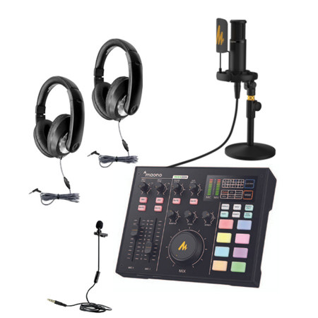 Hamilton Buhl Media Production Studio Interview Kit #1 with 2x Smart-Trek Deluxe Headphones