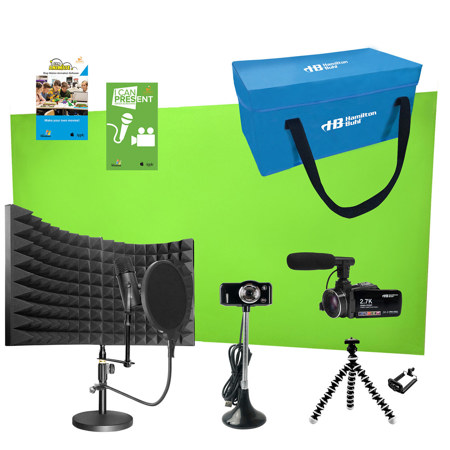 Hamilton Buhl Media Production Deluxe Studio Kit with Green Screen & Podcast Kit
