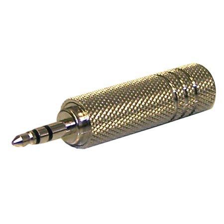 Hamilton Buhl Stereo 3.5mm Plug to Standard Phone (1/4'') Jack Audio Adapter