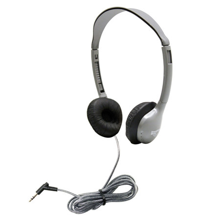 Hamilton Buhl MS2L SchoolMate Personal On-Ear 3.5mm Headphones, Gray, 200-Pack