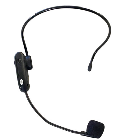 Hamilton Buhl Wireless Headworn Microphone for Amp-Up Personal UHF Voice Amplifier, Black