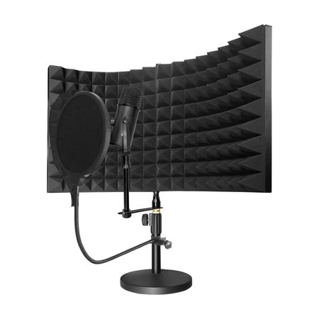 Hamilton Buhl On-Air! Podcast Kit with USB Omni Microphone, Round Mic Windscreen