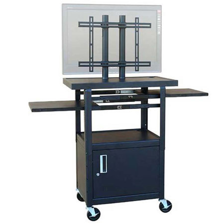 Hamilton Buhl PLCAB4226E Wide Body Flat Panel TV Cart with Locking Cabinet
