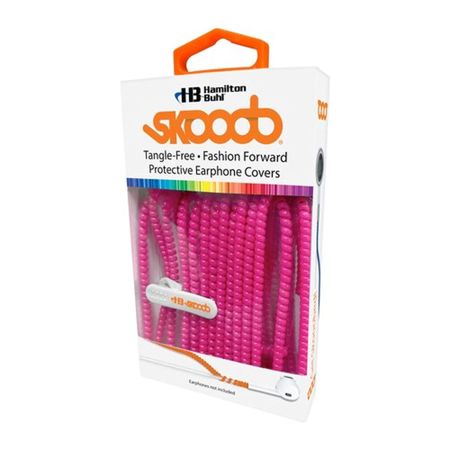 Hamilton Buhl Skooob Tangle-Free Earbud Covers, Rose Fuchsia