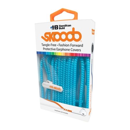 Hamilton Buhl Skooob Tangle Free Earbud Cover, Turquoise
