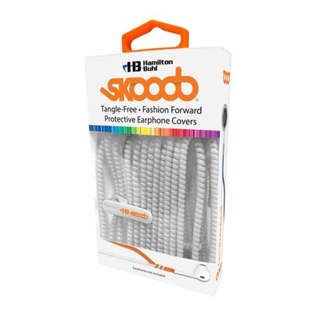 Hamilton Buhl Skooob Tangle Free Earbud Cover, Moon White