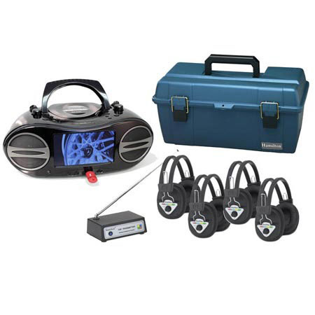 Hamilton Buhl Sound Vision Video Boombox 4 Station Wireless Listening Center
