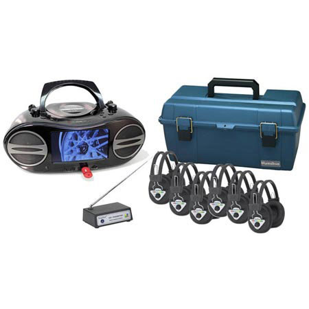 Hamilton Buhl 6 User Wireless Boombox Listening Center, W901 Wireless Headphones