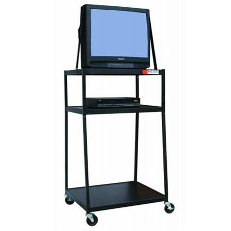 Hamilton Buhl WC54E-5 54" High Wide Body Media Cart with Power Strip
