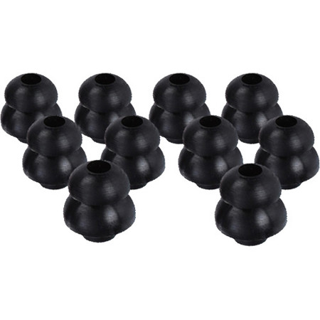 Hear Technologies Medium Silicone EarFills, 3 Pairs, Black