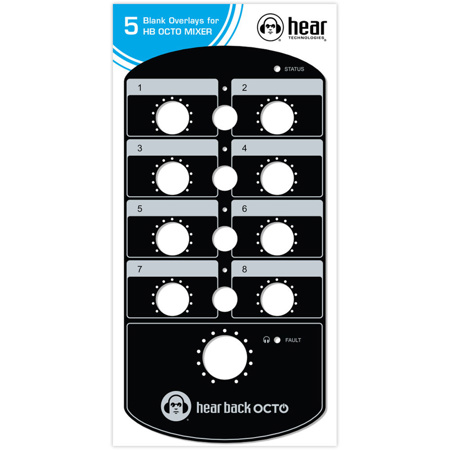 Hear Technologies Overlays for Hear Back Octo, 5-Pack
