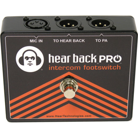 Hear Technologies Pro Intercom Footswitch Microphone A/B XLR Switch