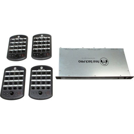 Hear Technologies Hear Back PRO 4-Pack Personal Mixing System Includes 4 PRO Mixers, Pro Hub Mainframe, Waves SoundGrid Card
