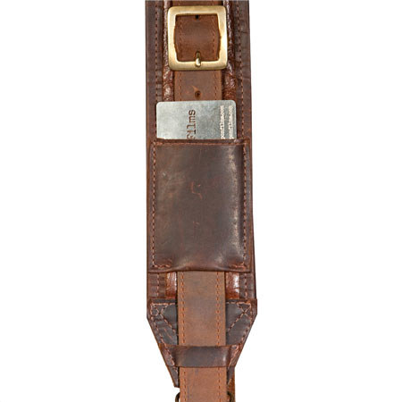 Heavy Leather NYC Slingshot Leather Camera Strap, Brown