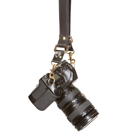 Heavy Leather NYC Slingshot Leather Camera Strap, Camouflage