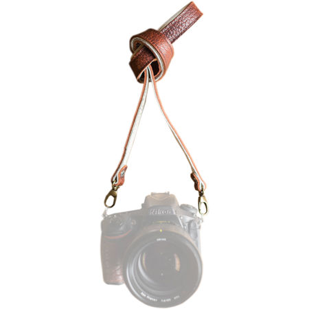 HoldFast Gear 46" Maven Classic American Bison Leather Camera Strap, Peanut