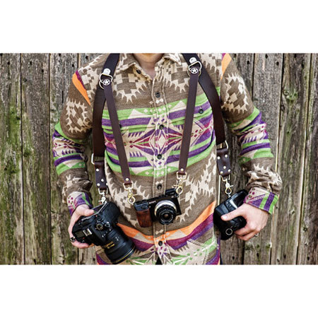 HoldFast Gear Money Maker Three Camera Harness, Water Buffalo, Regular, Burgundy