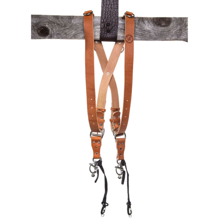 HoldFast Gear MoneyMaker Two-Camera Harness, Medium, Tan (without D Rings)
