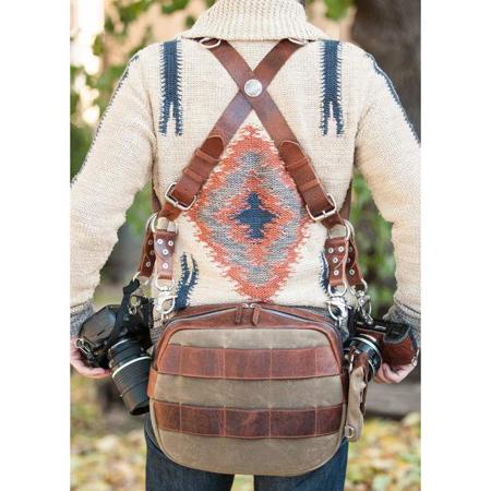 HoldFast Gear Sightseer Lens Bag, Olive/Brown