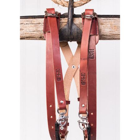 HoldFast Gear Skinny Money Maker Three-Camera Harness, Bridle, Small, Chestnut