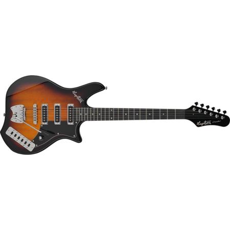 Hagstrom Retroscape Condor 6 String Electric Guitar, Tobacco Sunburst