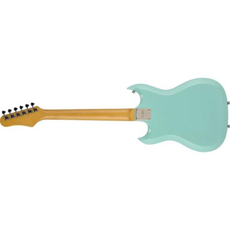 Hagstrom Retroscape H-II 6 String Electric Guitar, 2 Pickups, Aged Sky Blue