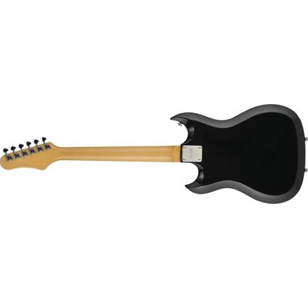 Hagstrom Retroscape H-III 6 String Electric Guitar, 3 Pickups, Black Gloss