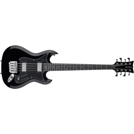Hagstrom RetroScape H8-II 8-String Electric Bass Guitar, Gloss Black