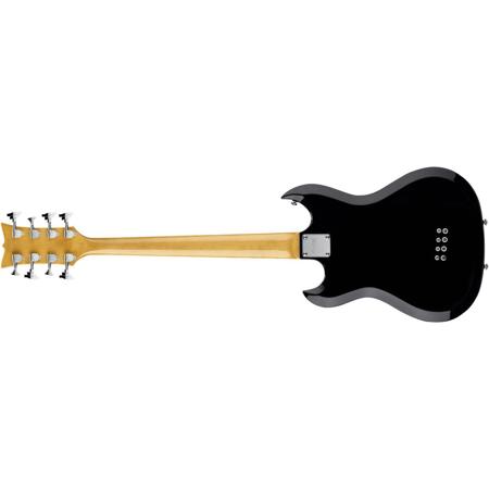 Hagstrom RetroScape H8-II 8-String Electric Bass Guitar, Gloss Black
