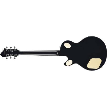 Hagstrom Swede-F Electric Guitar with Classic F-Hole, Black Gloss