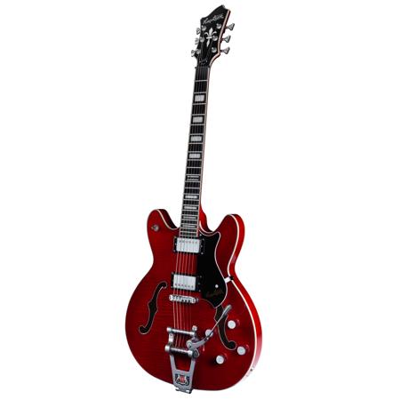 Hagstrom Tremar Viking Deluxe Electric Guitar, Wild Cherry
