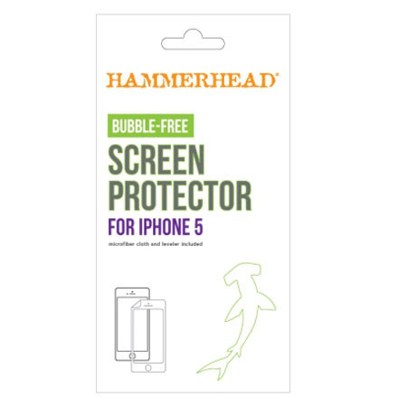 Hammerhead Bubble-Free Screen Protector for iPhone 5 - Black