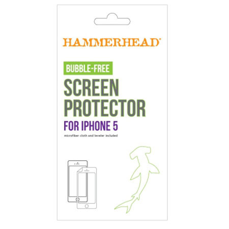 Hammerhead Bubble-Free Screen Protector for iPhone 5 - White