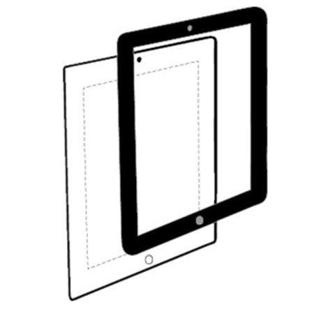 Hammerhead Bubble-Free Screen Protector for iPad 2/3, Black