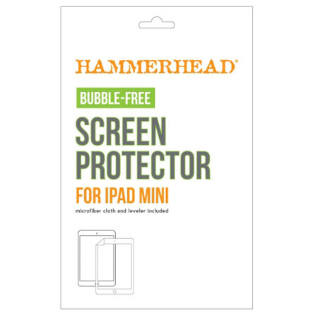 Hammerhead Bubble-Free Screen Protector for iPad Mini, Black