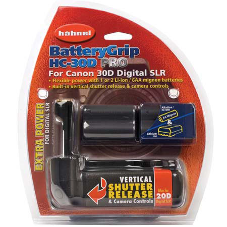 Hahnel Battery Grip Kit w/1 Battery for the Canon 40D,30D & 20D Digital Camera