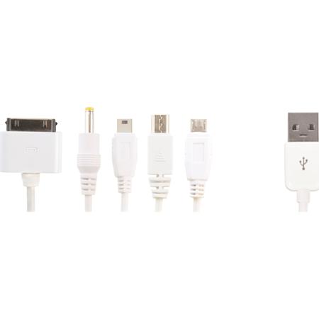Hahnel 1.25m (4.1') Universal USB Charge 5 Cables in 1, Micro-B USB