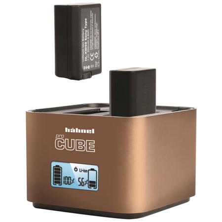 Hahnel ProCube Twin Charger for Sony & Olympus and AA Batteries