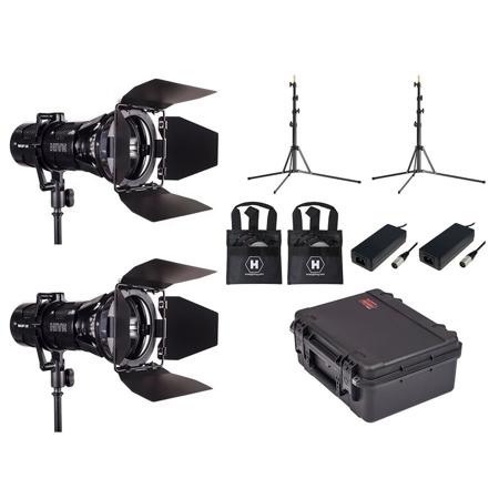 Hive Wasp 100-C LED Spot 2-Light Kit with Stand and Case with Custom Foam